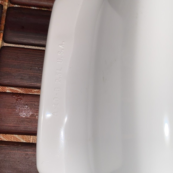 Corning Ware A-10-B 2.5 Liter Casserole with Lid - Blue Floral Basket Pattern - Picture 6 of 8